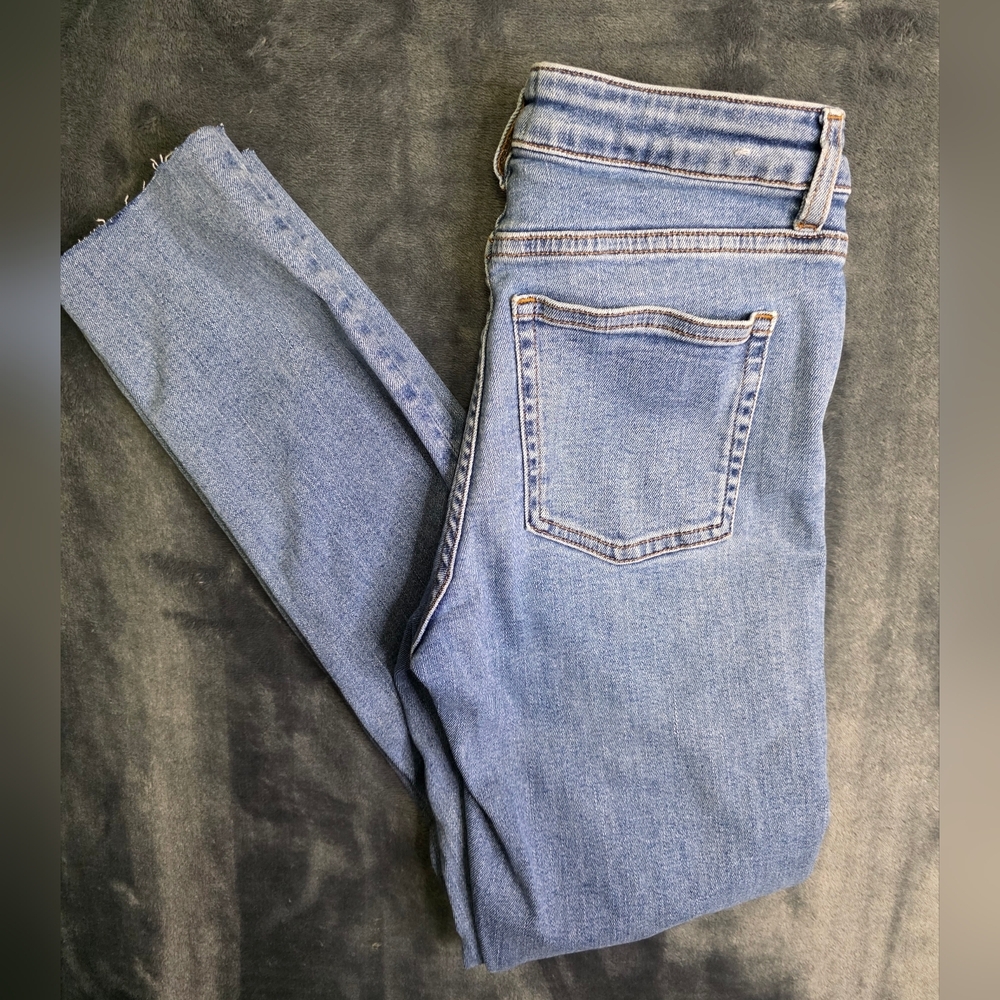Acne Studiis SKIN 5 MID VTG 30X156-109 Blue Skinny Jeans Timeless Style